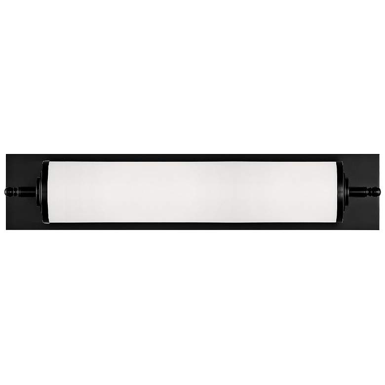 Image 1 Crystorama Foster 24 inch Wide Matte Black LED Wall Light