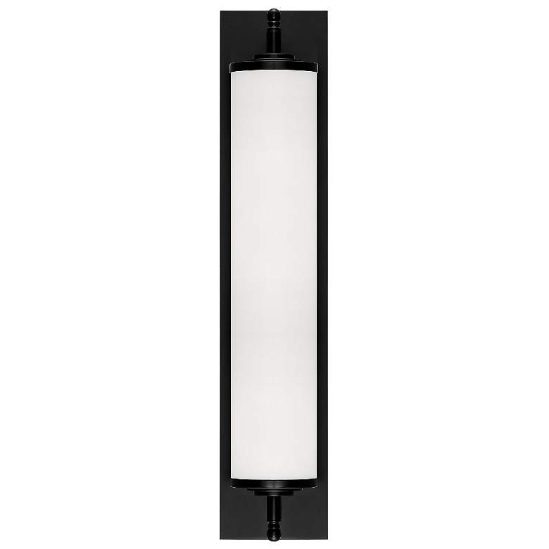 Image 2 Crystorama Foster 24 inch Wide Matte Black LED Wall Light more views