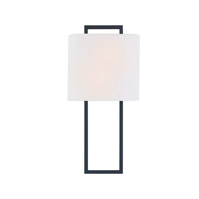 Image 3 Crystorama Fremont 21" High Black Forged Wall Sconce more views