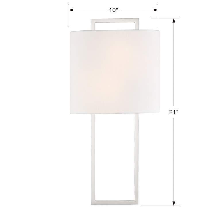 Image 6 Crystorama Fremont 21" High Polished Nickel Wall Sconce more views