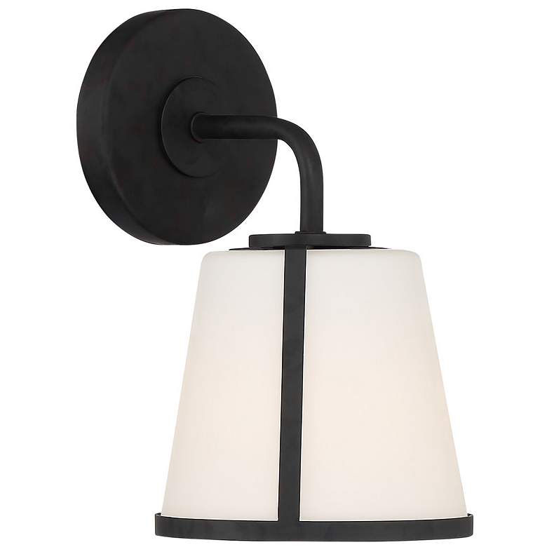 Image 2 Crystorama Fulton 10 1/4" High Black Wall Sconce