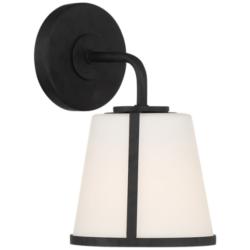 Crystorama Fulton 10 1/4&quot; High Black Wall Sconce