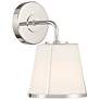 Thumbnail1 of Crystorama Fulton 10 1/4" High Polished Nickel Wall Sconce