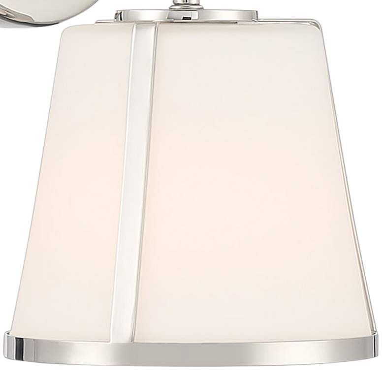 Image 2 Crystorama Fulton 10 1/4 inch High Polished Nickel Wall Sconce more views