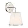 Crystorama Fulton 10 1/4" High Polished Nickel Wall Sconce