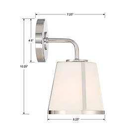 Image5 of Crystorama Fulton 10 1/4" High Polished Nickel Wall Sconce more views