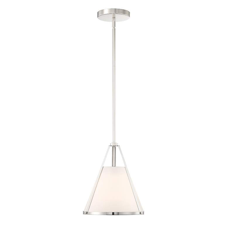 Image 3 Crystorama Fulton 10 3/4" Wide Polished Nickel Mini Pendant more views