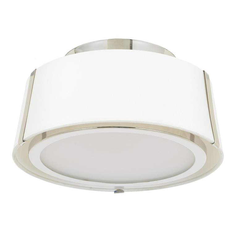 Image 2 Crystorama Fulton 12" Wide Polished Nickel Ceiling Light more views