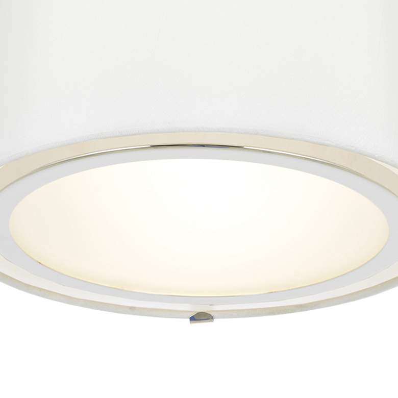 Image 4 Crystorama Fulton 12" Wide Polished Nickel Ceiling Light more views