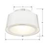 5_Crystorama Fulton 12" Wide Polished Nickel Ceiling Light more views