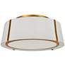 Crystorama Fulton 18" Wide Antique Gold Drum Ceiling Light