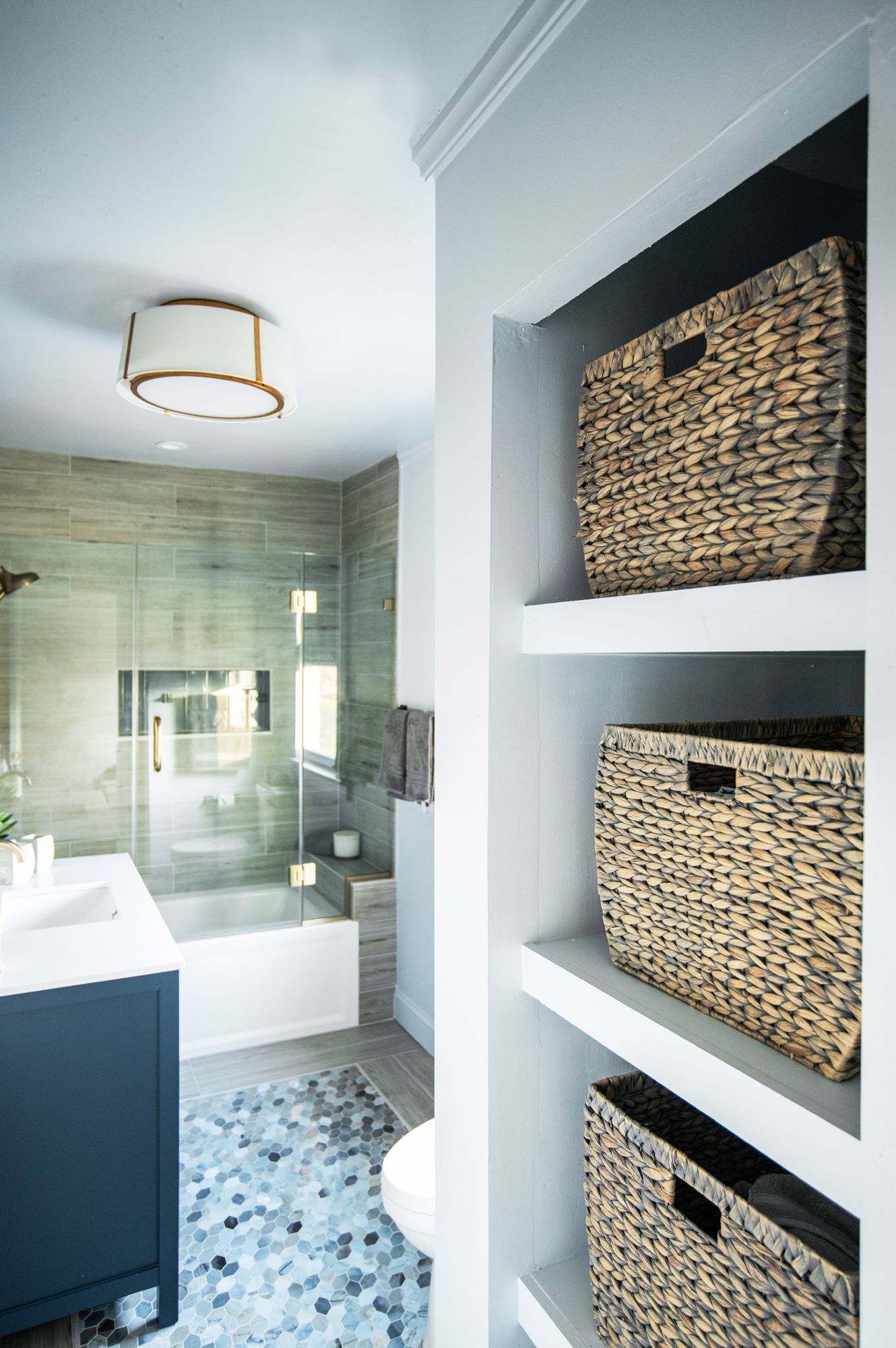 Crystorama Fulton 18" Wide Antique Gold Drum Ceiling Light