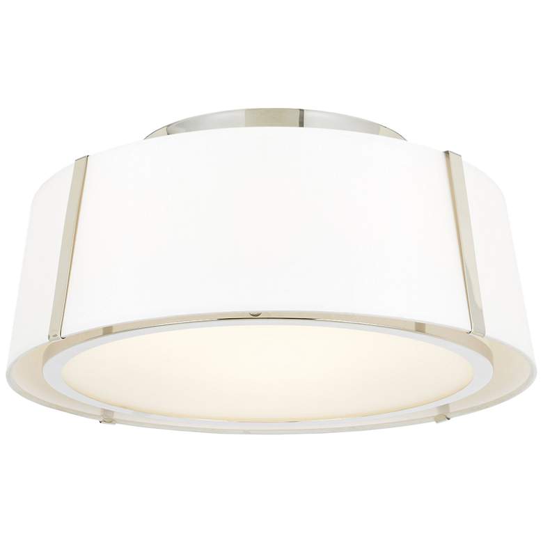 Image 1 Crystorama Fulton 18 inch Wide Polished Nickel Ceiling Light