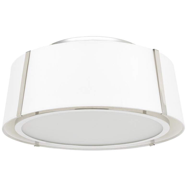 Image 2 Crystorama Fulton 18 inch Wide Polished Nickel Ceiling Light more views