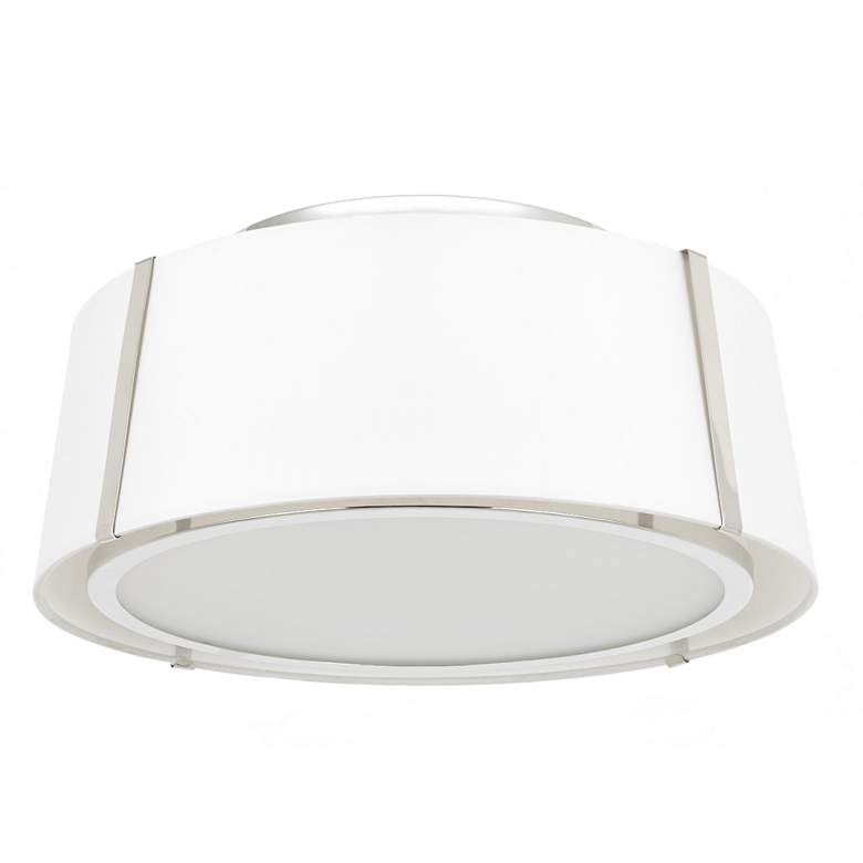 Image 3 Crystorama Fulton 18" Wide Polished Nickel Ceiling Light more views