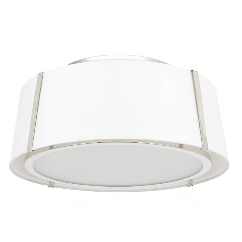 Image 2 Crystorama Fulton 18 inch Wide Polished Nickel Ceiling Light more views