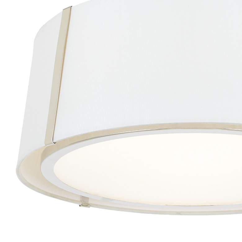 Image 5 Crystorama Fulton 18" Wide Polished Nickel Ceiling Light more views