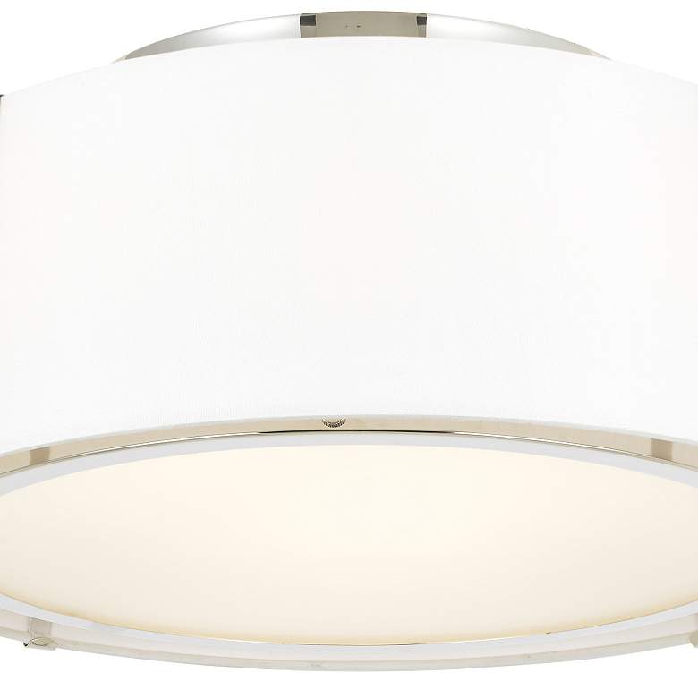 Image 6 Crystorama Fulton 18" Wide Polished Nickel Ceiling Light more views