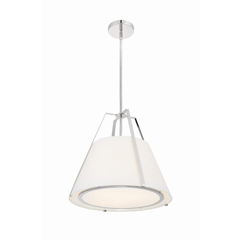 Image 4 Crystorama Fulton 20" Wide 3-Light Polished Nickel Modern Pendant more views