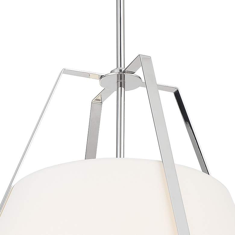 Image 5 Crystorama Fulton 20" Wide 3-Light Polished Nickel Modern Pendant more views
