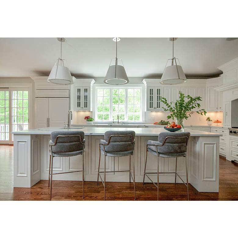 Image 7 Crystorama Fulton 20" Wide 3-Light Polished Nickel Modern Pendant more views