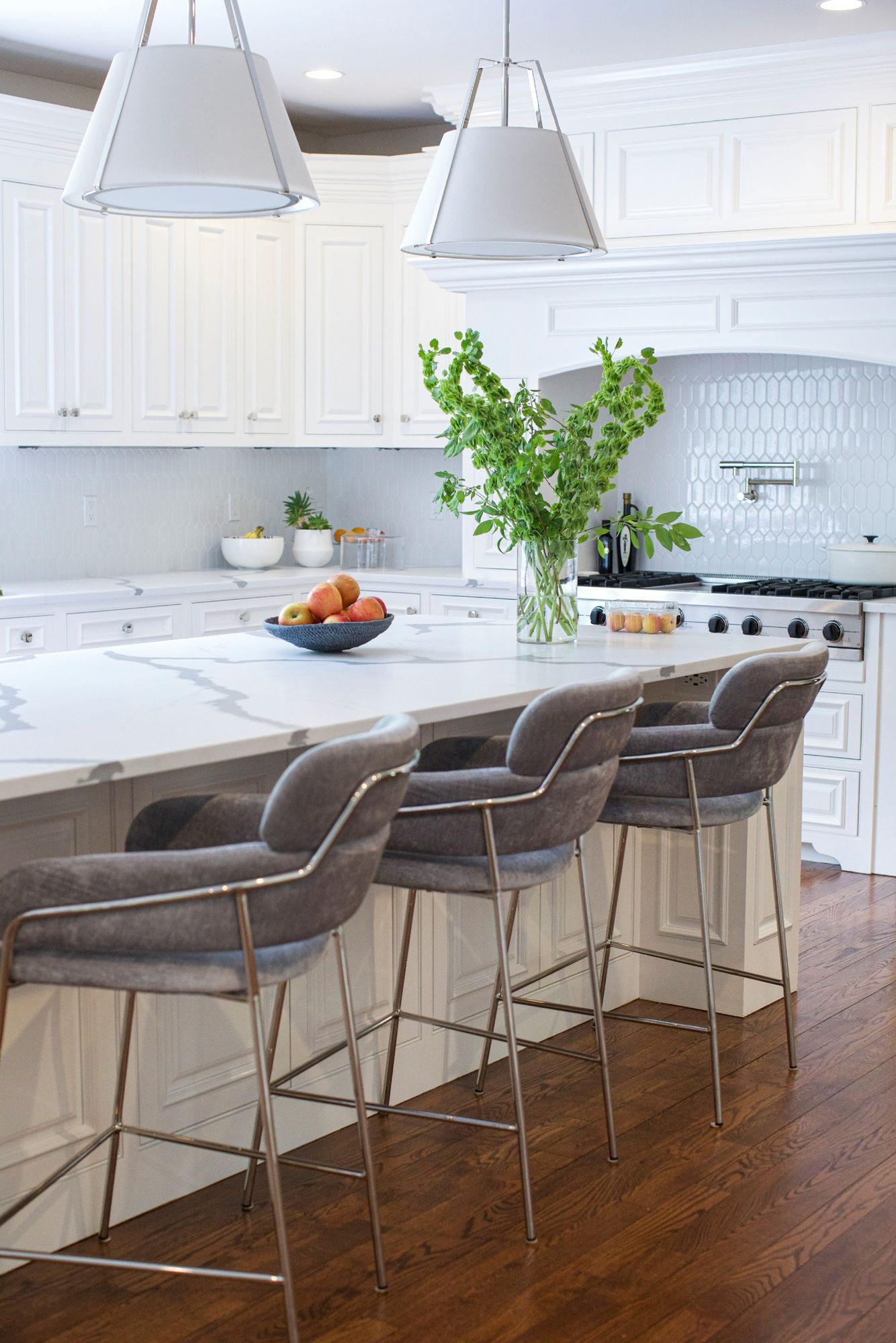 Crystorama Fulton 20" Wide 3-Light Polished Nickel Modern Pendant