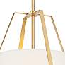 5_Crystorama Fulton 20" Wide Antique Gold Metal Pendant Light more views