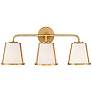 1_Crystorama Fulton 23 1/4" Wide Antique Gold 3-Light Bath Light