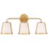 Crystorama Fulton 23 1/4" Wide Antique Gold 3-Light Bath Light