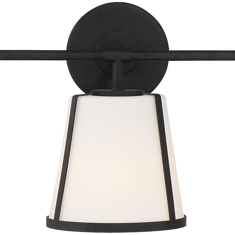 Image 6 Crystorama Fulton 23 1/4" Wide Black 3-Light Bath Light more views