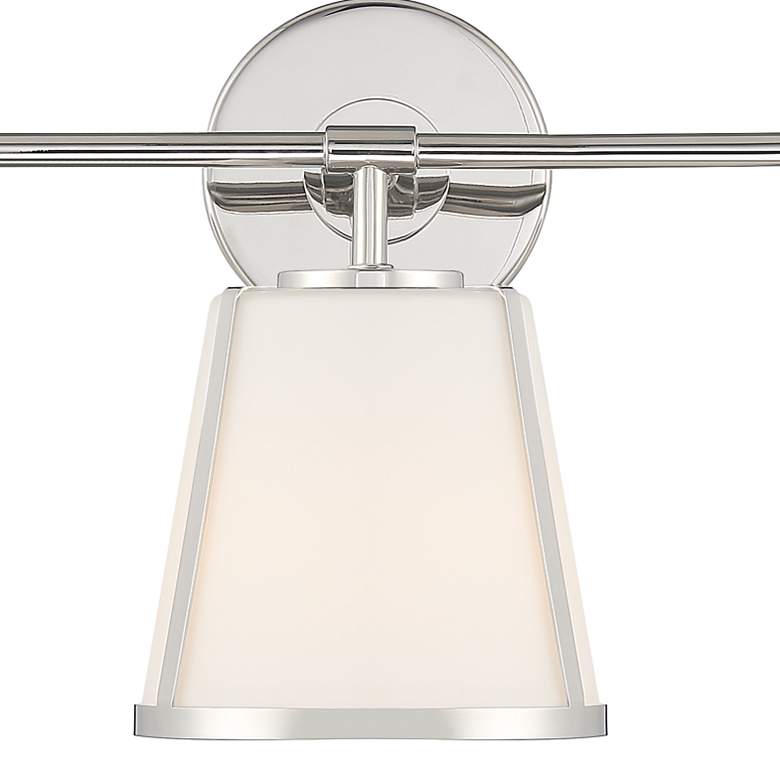 Image 6 Crystorama Fulton 23 1/4" Wide Polished Nickel 3-Light Bath Light more views
