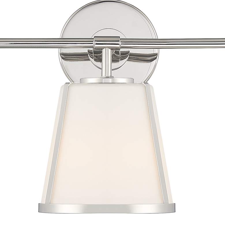 Image 6 Crystorama Fulton 23 1/4 inch Wide Polished Nickel 3-Light Bath Light more views