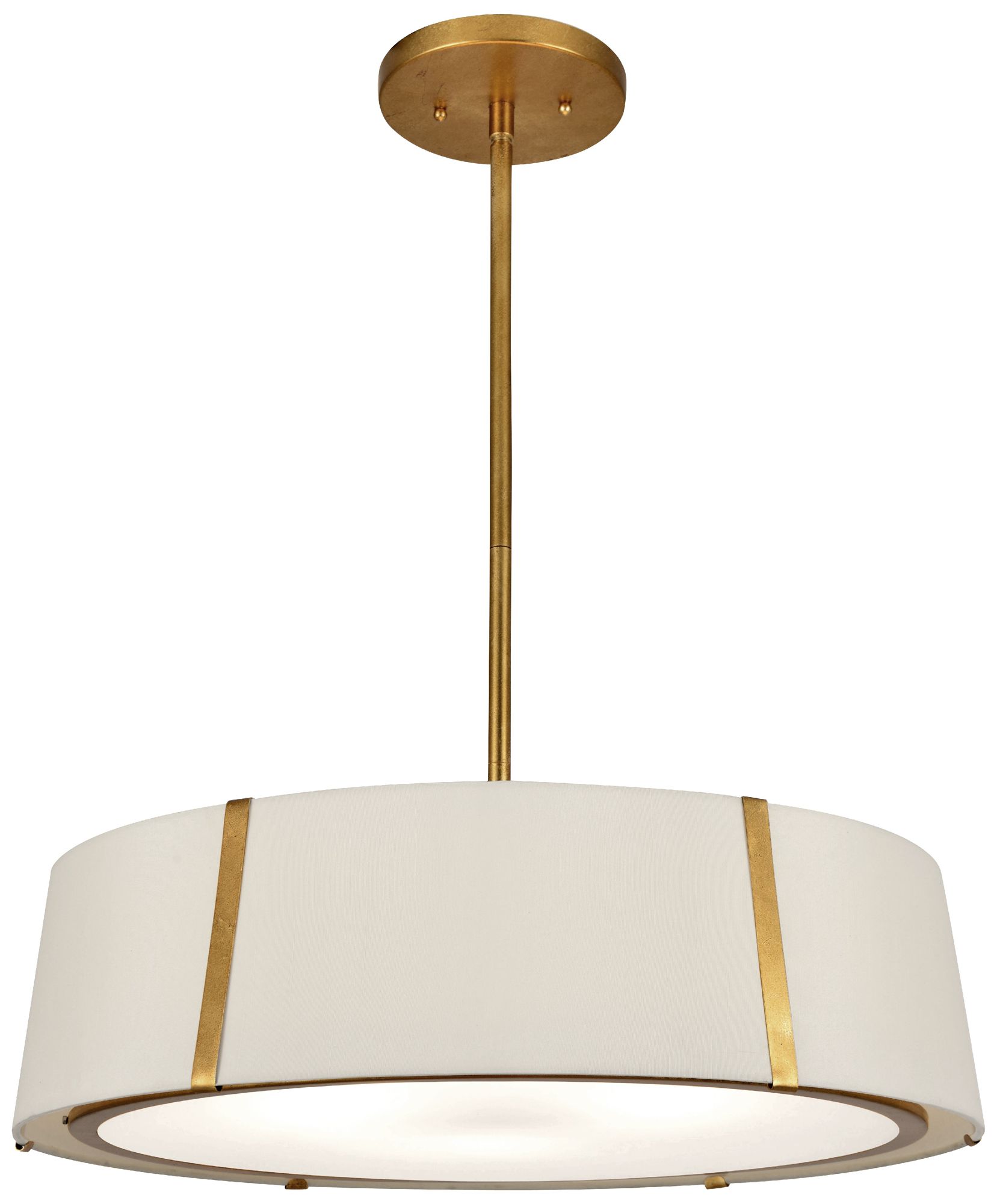 Crystorama Fulton 24'' Antique Gold Pendant