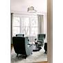 3_Crystorama Fulton 24" Wide Matte Black Drum Ceiling Light more views