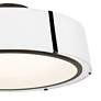 7_Crystorama Fulton 24" Wide Matte Black Drum Ceiling Light more views