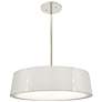 2_Crystorama Fulton 24"W Polished Nickel Drum Pendant Light