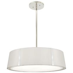 Crystorama Fulton 24"W Polished Nickel Drum Pendant Light