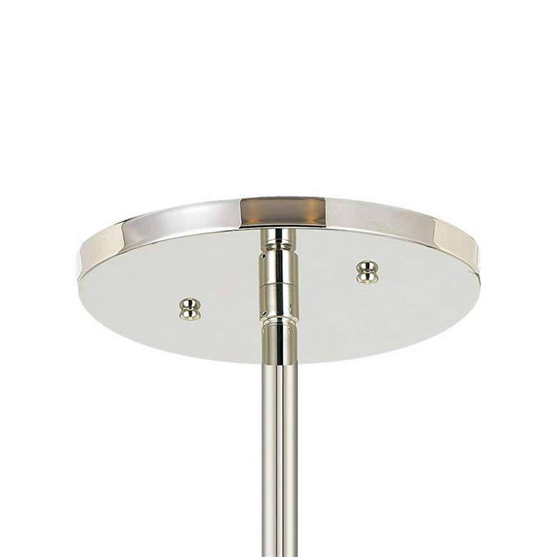 Image 5 Crystorama Fulton 24"W Polished Nickel Drum Pendant Light more views