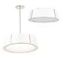 6_Crystorama Fulton 24"W Polished Nickel Drum Pendant Light more views