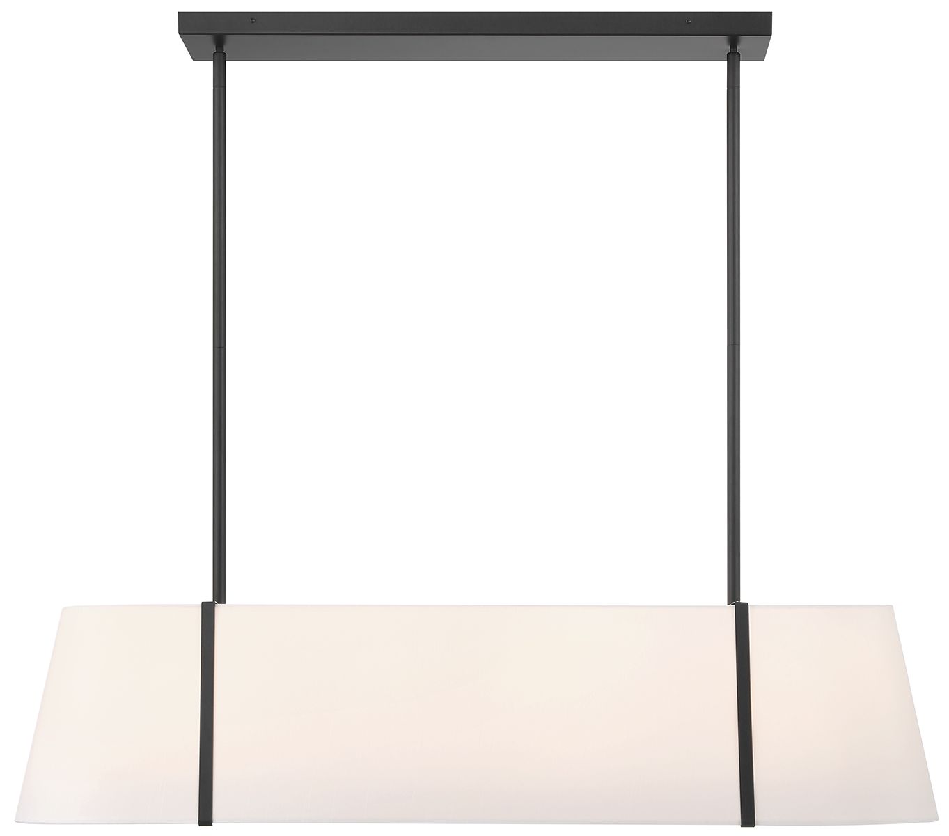 Image 3 Crystorama Fulton 41.75'' Black Linear Oval Chandelier more views