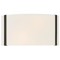 Crystorama Fulton 6 1/4" High Black Wall Sconce