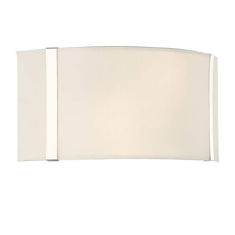 Image 2 Crystorama Fulton 6 1/4"H Polished Nickel Wall Sconce more views