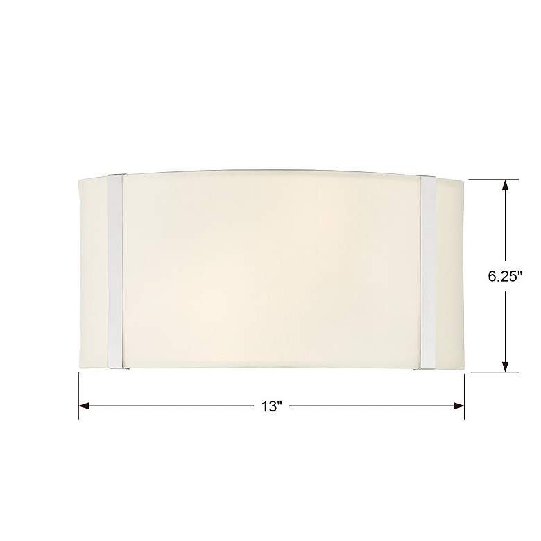 Image 5 Crystorama Fulton 6 1/4"H Polished Nickel Wall Sconce more views