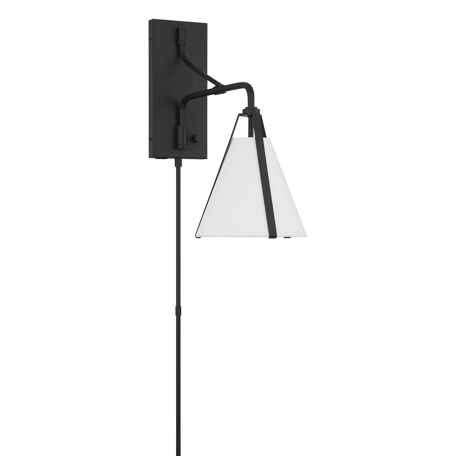 Image 3 Crystorama Fulton 8'' Black Task Sconce more views