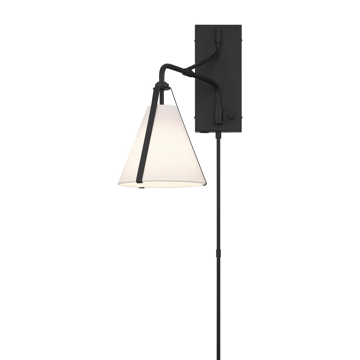 Image 5 Crystorama Fulton 8'' Black Task Sconce more views