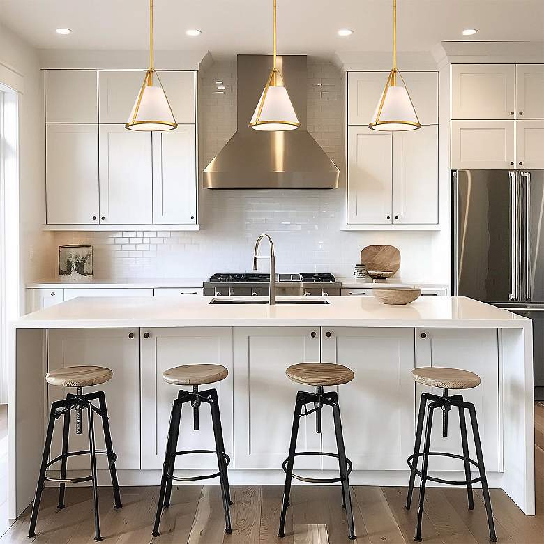 Image 6 Crystorama Fulton 9 1/4" Wide Antique Gold Mini Pendant more views