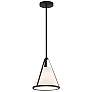 2_Crystorama Fulton 9 1/4" Wide Black Mini Pendant