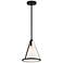 Crystorama Fulton 9 1/4" Wide Black Mini Pendant