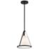 Crystorama Fulton 9 1/4" Wide Black Mini Pendant
