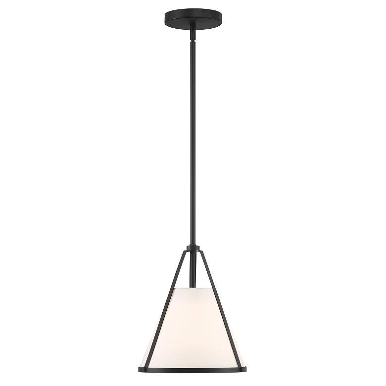 Image 4 Crystorama Fulton 9 1/4" Wide Black Mini Pendant more views